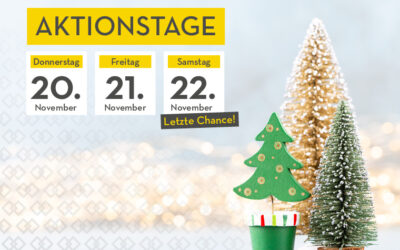 Exklusive Aktionstage mit Top-Angeboten und Weihnachtsausstellung vom 20. – 22. November